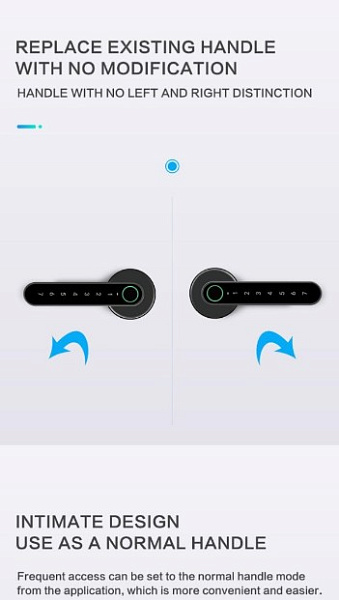 Электронная кодовая ручка Mul-T-Lock с биометрией