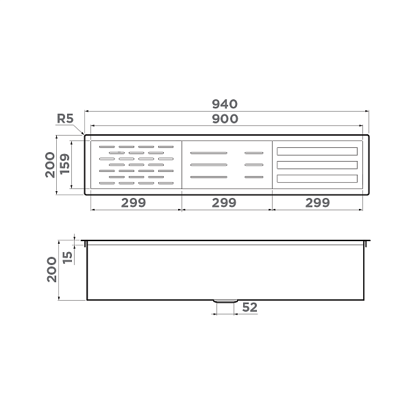 Встраиваемая сушка для посуды Omoikiri Dry-02