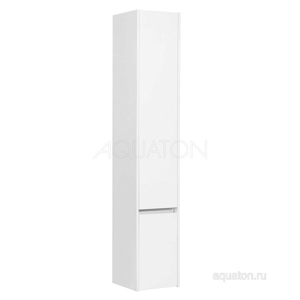 Шкаф-пенал подвесной Aquaton "Стоун" L белый
