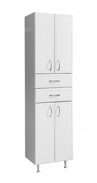Шкаф-пенал напольный Stella "Концепт 48" белый 2 ящика