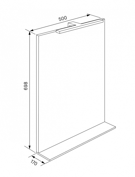 Зеркало с подсветкой Iddis New Custo NCU50W0i98 50 см