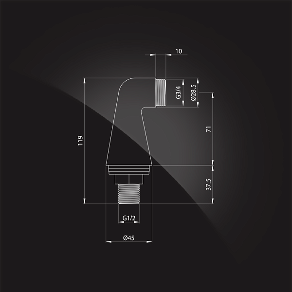 Уголки для смесителя на край ванны Elghansa Unit AC-34