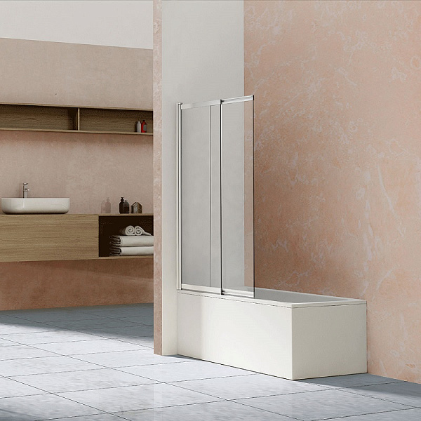 Стеклянная шторка на ванну Vincea 100x145 VSB-1E100CL