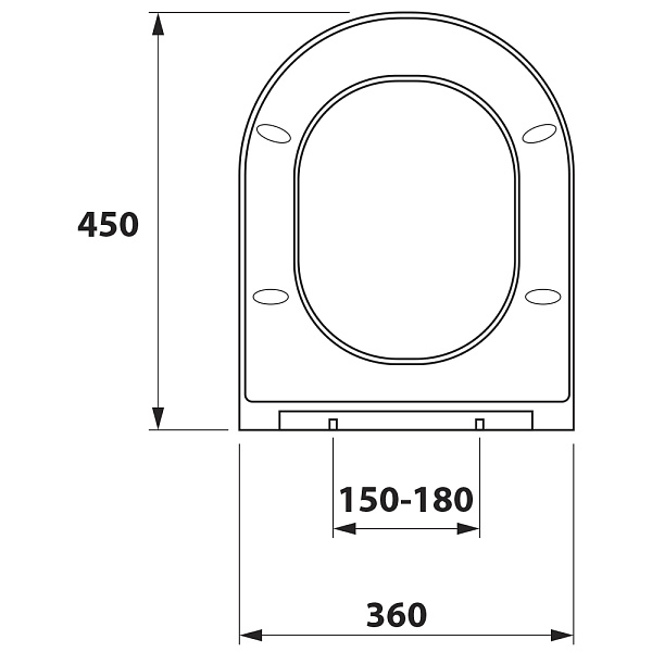 Крышка с сиденьем DP микролифт для унитаза  OWLT190302/OWLT190303 Vind Cirkel-H/G
