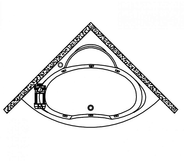 Акриловая ванна Kolpa-San Royal Standart 140х140 QUAT