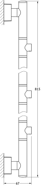 Штанга для 2-х аксессуаров FBS Esperado ESP 075