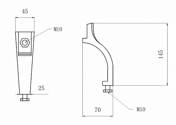 Чугунная ванна OWL 1975 Bjorn - 150х75 с ручками