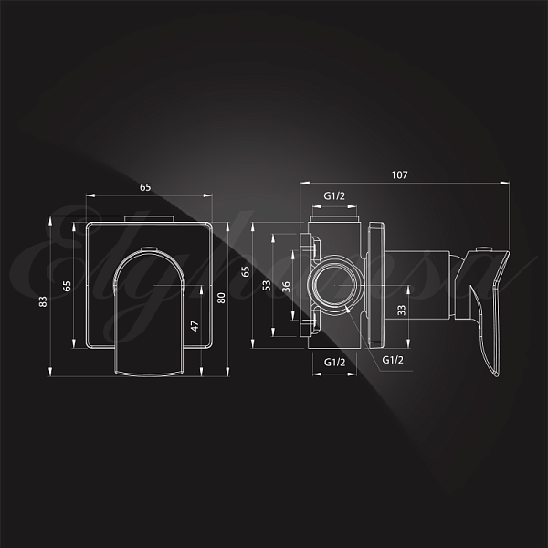 Смеситель встраиваемый Elghansa Kint 24Q0788 (Set-62)