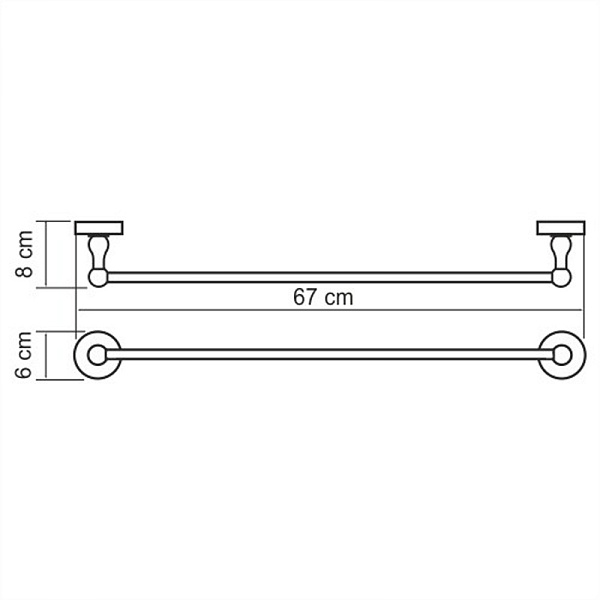Полотенцедержатель WasserKraft Regen K-6930