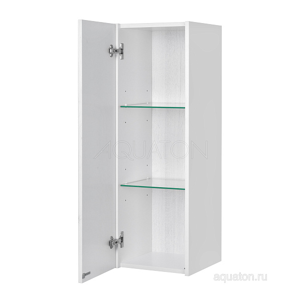 Настенный шкаф Aquaton "Сакура" L ольха наварра/белый глянец