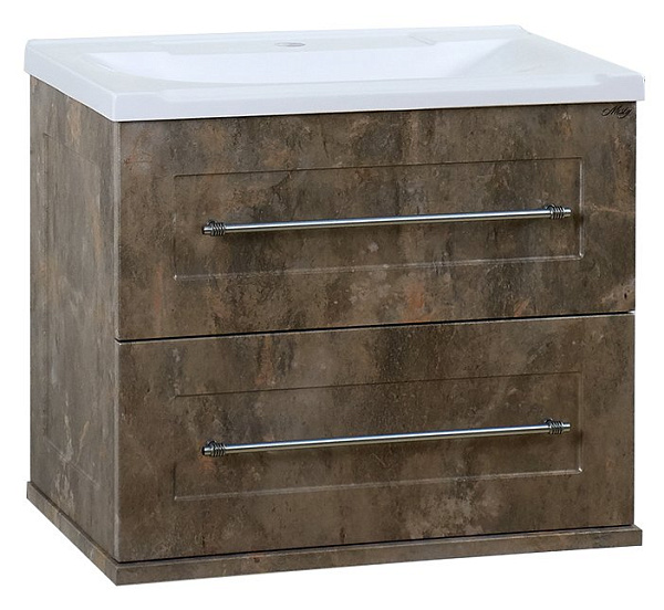 Тумба с раковиной Misty Марта 60 цинк