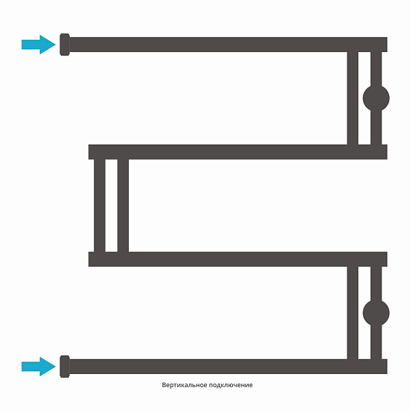 Полотенцесушитель СУНЕРЖА High-Tech model "M" 600x600