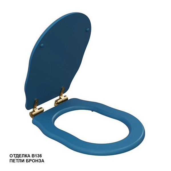 Сиденье для унитаза Caprigo Boheme KFE-IB-B078 blue lucido