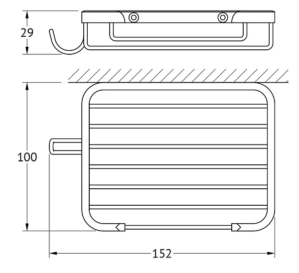 Мыльница-решетка с крючком FBS Ryna RYN 015