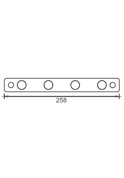 Планка с 3-мя крючками AltroBagno Beni Aggiuntivi RH 081007-3