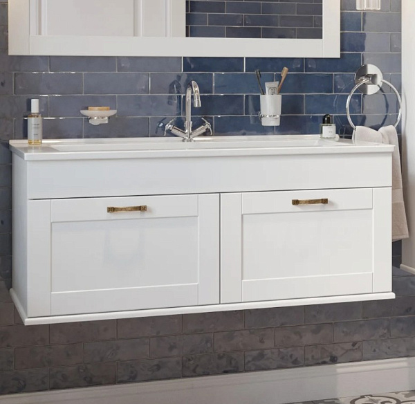 Тумба с раковиной Sanflor Ванесса 105/2 белая