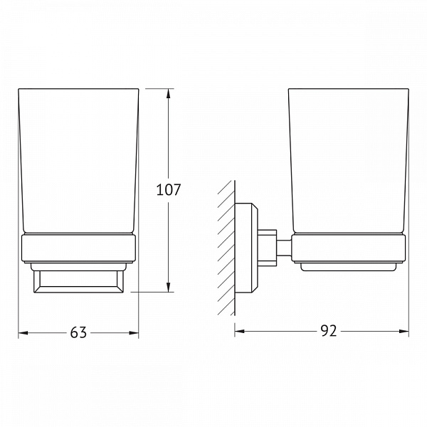 Стакан Artwelle Hagel 9921A