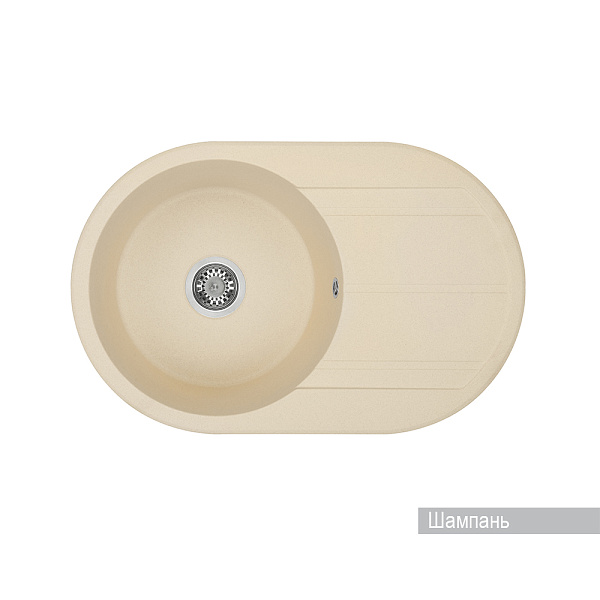 Кухонная мойка Aquaton Амира 1A712932AI290 шампань