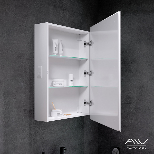 Зеркало-шкаф Alavann Rita 60 белый