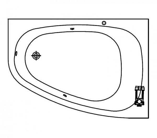 Акриловая ванна Kolpa-San Beatrice Oxygen 170х110 L (левая)