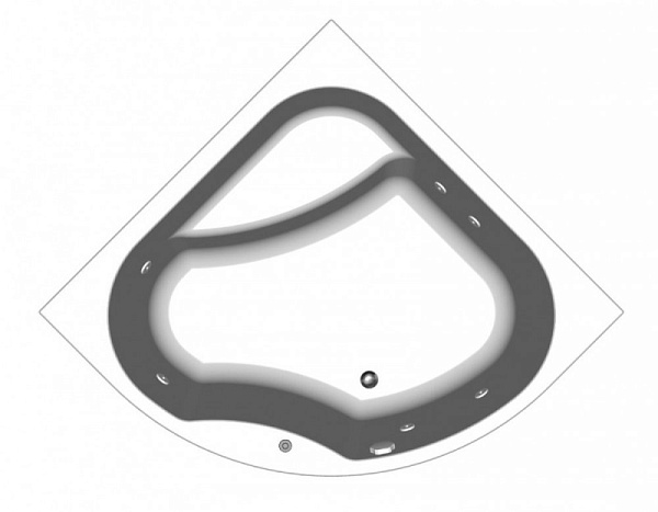 Акриловая ванна Kolpa-San Swan Standart 160х160