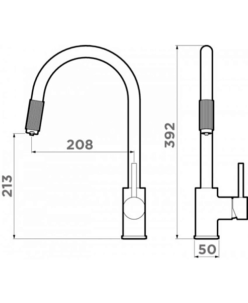 Смеситель для кухни Omoikiri Tamura-BN