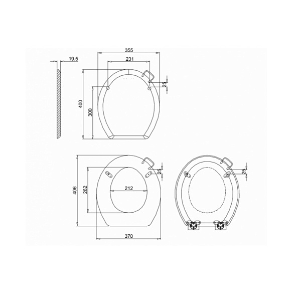 Крышка-сиденье Burlington S42