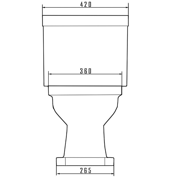 Унитаз-компакт Caprigo Tempo 4713