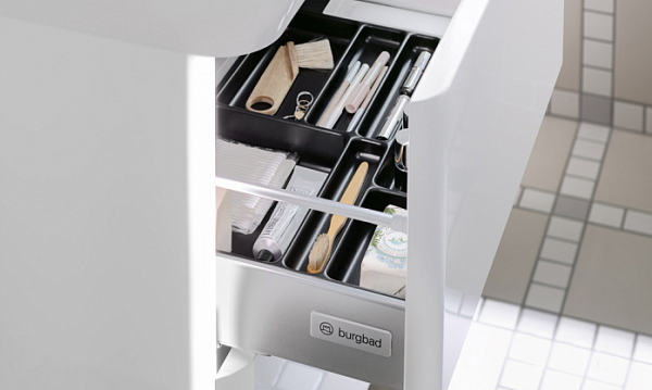 Тумба с раковиной Burgbad Iveo белая