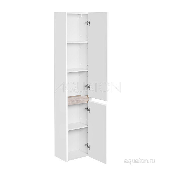 Шкаф-пенал подвесной Aquaton "Нортон" R белый