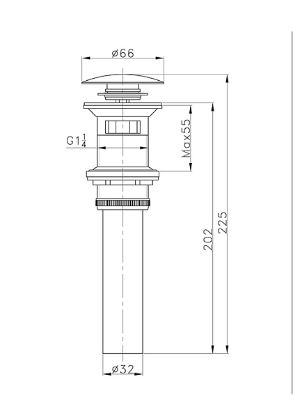 Донный клапан AltroBagno Beni Aggiuntivi PU 070202 Br