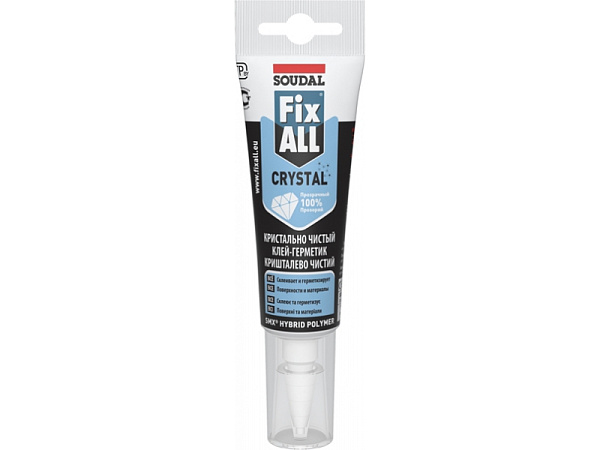 Клей-герметик Soudal Fix All Crystal универсальный прозрачный 125 мл.