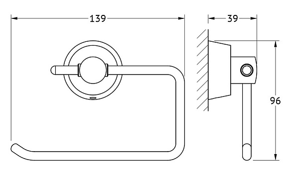 Держатель туалетной бумаги FBS Vizovice VIZ 056