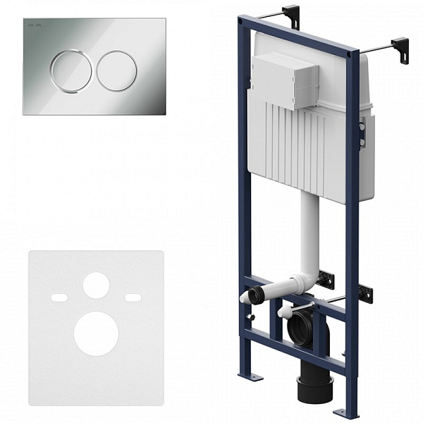 Система инсталляции для унитазов с кнопкой смыва ProC L AM.PM ProC I012707.0151 хром