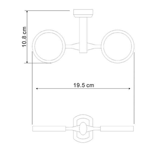 Запасной двойной держатель WasserKraft Oder C174