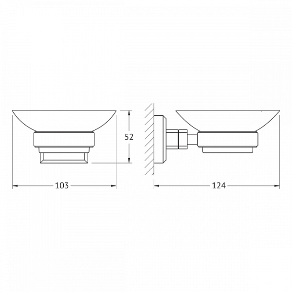 Мыльница с держателем Artwelle Hagel 9922A