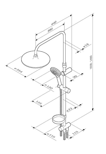 Душевая стойка Am.Pm Like F0780064