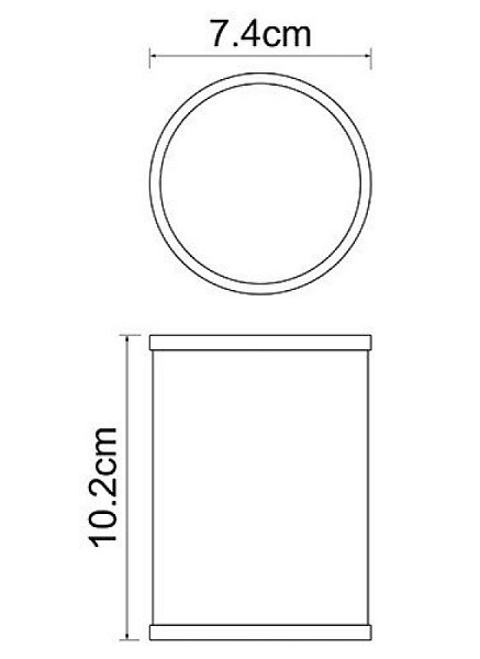 Стакан WasserKraft Rossel K-5728