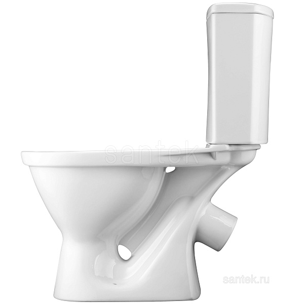 Унитаз компакт напольный Santek Алькор с диагональным выпуском, антивсплеск 1.WH30.2.196