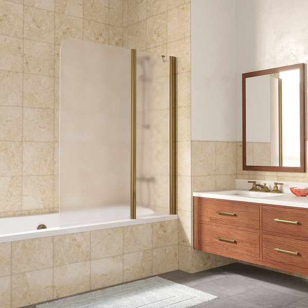 Стеклянная шторка на ванну Vegas Glass E2V LUX ST 115 05 10