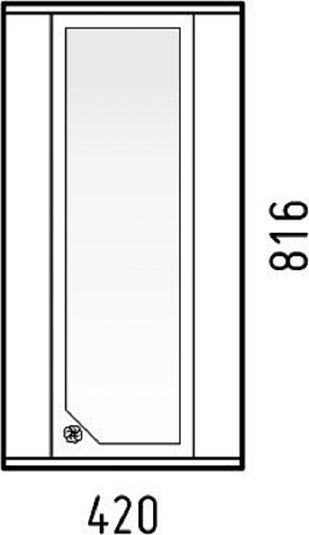 Зеркало-шкаф COROZO "Флоренция 40" лайн