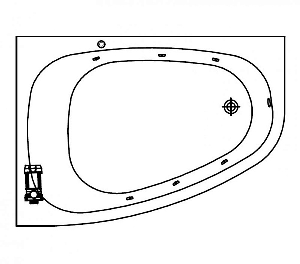 Акриловая ванна Kolpa-San Beatrice Standart 170х110 R (правая)