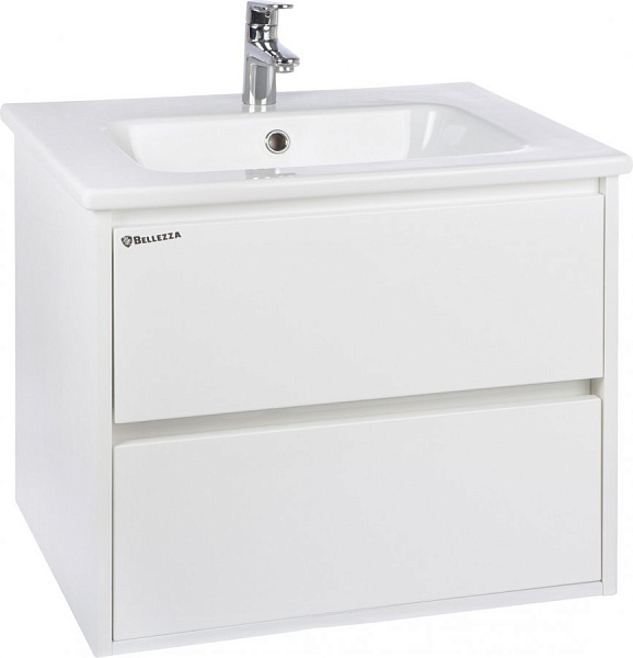 Тумба с раковиной Bellezza "Лоренцо 60" белая 