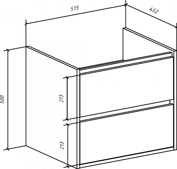 Тумба с раковиной Bellezza "Лоренцо 60" серебро