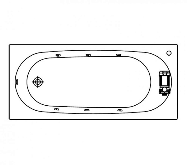 Акриловая ванна Kolpa-San Tamia Standart 170х75 QUAT