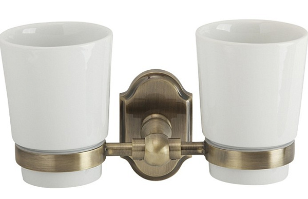 Стакан для зубных щеток Veragio Stanford VR.STD-7742.BR двойной бронза