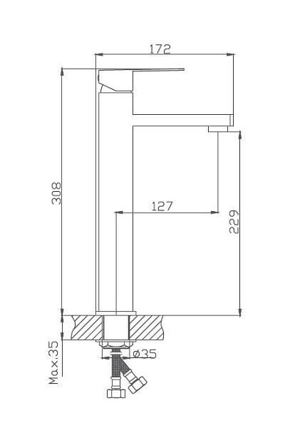 Смеситель для раковины Haiba HB11803