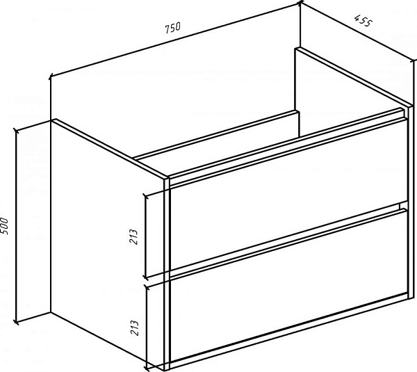 Тумба с раковиной Bellezza "Лоренцо 80" белая 