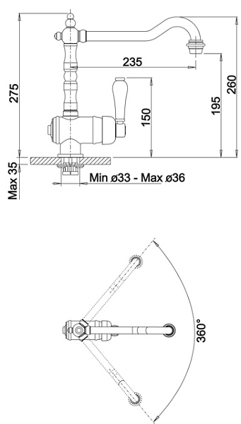 Смеситель для кухни Blanco Tradon
