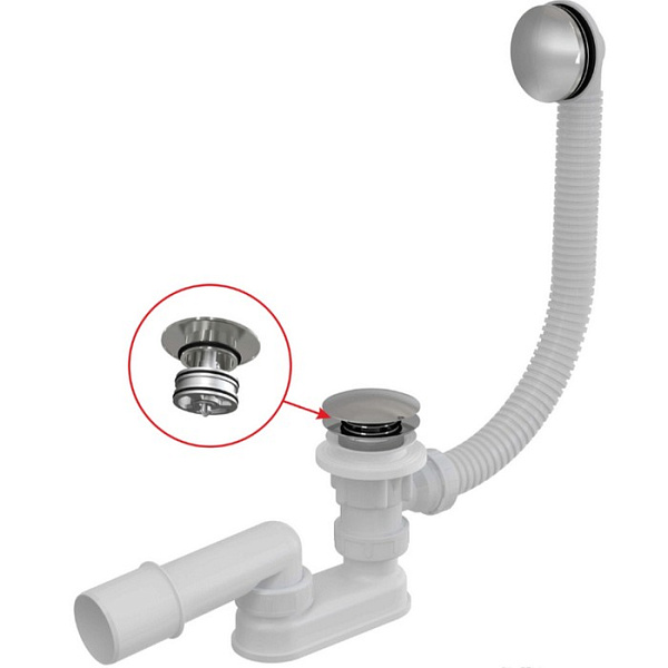 Слив-перелив Alcaplast A504CKM 60 см